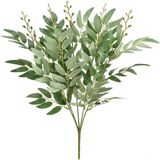 Nettenevime Yapay Çiçek Zeytin Yaprağı Demeti 5 Dallı 50CM Yeşil - Açık Yeşil