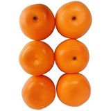 Nettenevime Yapay Mandalina 6 Lı Paket Yapay Meyve Turuncu