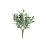 Nettenevime Yapay Zeytin Pastel Yeşil 40cm 5 Dallı 10 Meyveli Demet Yapay Çiçek Artificial Olive