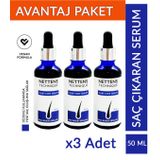 Nettens Hair Saç Bakım Serumu 3'lü Saç Bakım Losyon Seti Dökülmüş Saçlara Özel Saç Çıkaran Serum