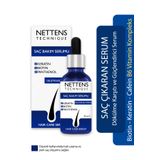 NETTENS Saç Bakım Serumu - Dökülme Karşıtı, Kafein & Biotin & Keratin & Procapil Saç Güçlendirici Serum
