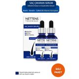 NETTENS Saç Dökülmesine Karşı Güçlendirici Hızlı Saç Uzatan Saç Teli Çıkaran Saç Bakım Serumu 2 Adet Losyon