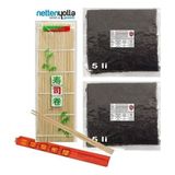 Nettenyolla 2 Adet 5li Nori Sushi Yosunu + Sushi Matı Hediye / Suşi Seti