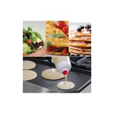 netteucuzluk Krep & Pankek Ustası! 1000 ml Çelik Çırpma Tellli Silikon Ağızlı Karıştırıcı