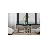 Nettrends Eva İçi Bölmeli Modern Beyaz Orta Sehpa HVV-SHP-1001