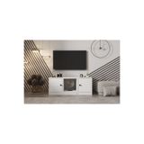 Nettrends Kapaklı Kitaplıklı Tv Ünitesi Beyaz 98 Cm TVT-1016-Ç