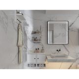 Nettrends Nova 3’lü Duvar Tipi Banyo Dolabı Seti 2 Kapaklı Askılıklı Raf Mini Raf BEYAZ-PNR-BNY-S-1001