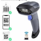Netum M8 Pro 2d 1d Qr Kod Karekod Eczane Aşı Kablosuz Barkod Okuyucu Üst Kalite - Kablolu - Siyah