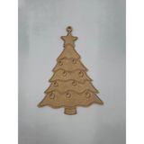 Network Art Ahşap Yılbaşı Süsü Boyama NO11 15 cm MDF Malzeme ile Eğitici Sanat Etkinliği