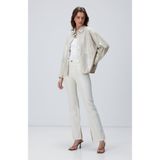 Network Ekru Simli Denim Pantolon