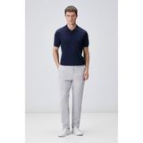 Network Gri Duble Paça Diyagonal Örme Jogger Pantolon