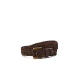 Network Kahverengi Örgü Erkek Süet Kemer