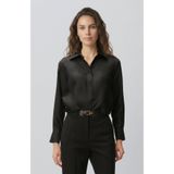 Network Limited Siyah İpek Twill Gömlek