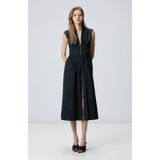 Network N-Green Siyah Midi Elbise