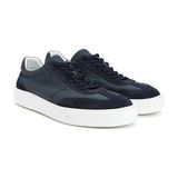Network Navy Men's Leather Sneakers - Lacivert