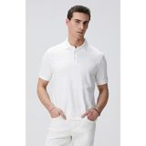 Network Off-White Polo Collar T-Shirt - Ekru