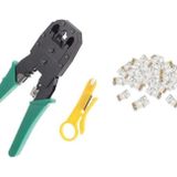 Network Pensesi Jack RJ45 RJ11 Rj9 Sıkma Pensesi Jak Cat5 Bağlama 100 Adet Konnektör