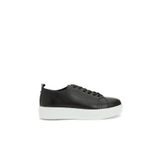 Network Siyah Kadın Deri Sneaker