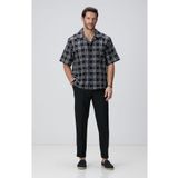 Network Siyah Keten Jogger Pantolon