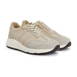 Network Stone Suede-Trimmed Men's Sneakers - Taş