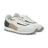Network White Grey Suede Trim Men's Sneakers - Beyaz-Gri