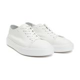 Network White Men's Leather Sneakers - Beyaz