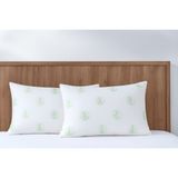 NetworkAvm Bambu Boncuk Elyaf Dolgulu Yastık 1000 Gram 50X70 (2 Adet) - 50 x 70 cm - Beyaz