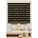 NetworkAvm Bambu Zebra Stor Perde Siyah Renk 130 x 260 cm Düz Desen ile Şık