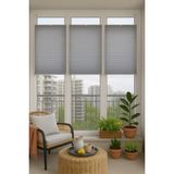NetworkAvm Gri Plise Katlanır Cam Balkon Perdesi - Ofis Perdesi - Mutfak Perdesi - Salon Perdesi - 60 x 150 cm