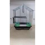 Netx 300 Seri Üçgen Kuş Kafesi Metalik 36X26x44 Cm Muhabbet , Hint Bülbülü, Kanarya, Küçük Paraket Kuşlar İçin