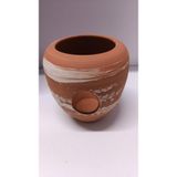 Netx Çömlek Büyük Vatoz Küpü Vazo Şekilli 12X13cm İçe Eğik Vazo Akvaryum Dekoru