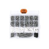 Netzerkoz 23 çeşit 1300 parça Sunta Vidası Seti - Vida, Dübel, Vida Pulu ve Bits Matkap Ucu