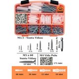 Netzerkoz 467 Adet Yhb Sunta Vidası, Dübel, Bits Uç ve Pul Seti, 5 Çeşit Vida,4 Çeşit Dübel, M4 Pul