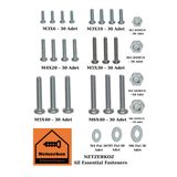 Netzerkoz 640 adet YSB Metrik Vida Somun Pul Seti - (M5,M6) Mobilya Kulp Vidası , Somun, Metal Pul Seti