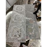 Neu Bella Home Neubella Home Amerikan Servis Özel Nakış Tasarım Runner Girdap Masa Ve Sunum Takımı Çeyizlik Krem - 110 x 40 cm - Açık Krem