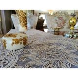 Neu Bella Home Neubella Home Amerikan Servis Supla Ve Runner Seti 6 Kişilik Ahtapot Set Masa Ve Sunum Takımı Çeyizlik Kapiçino - 110 x 40 cm - Sütlü Kahve