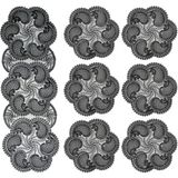 Neu Bella Home Neubella Home Amerikan Servis Tasarım Supla Ve Runner Seti 6 Kişilik Nehir Set Masa Ve Sunum Takımı Çeyizlik Siyah - 110 x 40 cm