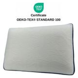 Neus MORVELLA Air Comfort Klimalı Ortopedik Visco Yastık 60*40*15 cm 1250 gr - Beyaz - Koyu Mavi