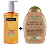 Neutrogena 200 ml Günlük Yüz Temizleme Jeli + OGX Sülfatsız Keratin Smooth 385 ml Şampuan