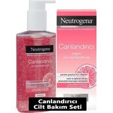 Neutrogena Canlandırıcı Pembe Greyfurt Özlü Yüz Temizleme Jeli 200 ml + Yağsız Nemlendirici 50 ml Neutra