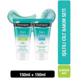 Neutrogena Glikolik Asit Cilt Bakım Seti 150 ml Arındırıcı Kil Maskesi ve Serinletici Peeling Jel