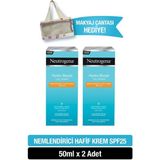 Neutrogena Hydro Boost City Shield SPF25 Yüz Güneş Kremi Içeren Nemlendirici 50ML X2 + Kırmızı Çant