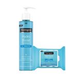 Neutrogena Hydro Boost Water Jel Yüz Temizleyici 200ml+Neutrogena Hydro Boost Makyaj Temizleme Mendi