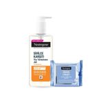 Neutrogena Karşıtı Temizleme Jeli 200 ml + Deep Clean Makyaj Temizleme Mendili 25 adet