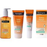 Neutrogena Karşıtı Yüz Temizleme Jeli+Peeling Jel + Jeli+Yağsız Nemlendirici 4'lü Set