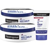 Neutrogena Norveç Formülü Besleyici Bakım Kremi 200 ml + Yoğun Bakım Kremi 200 ml + Parfümlü El Kremi 50 ml