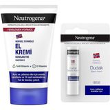 Neutrogena Parfümlü El Kremi 75 ml + Dudak Kremi Spf 20 (4,8 G) — Parfümlü Onarıcı El Kremi