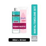 Neutrogena Skin Detox Üç Etkili Micellar Makyaj Temizleme Suyu 400 ml +Johnson's Baby Temizleme Pamuğu 80 Adet