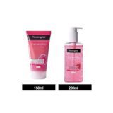 Neutrogena Visibly Clear Pembe Peeling Jel 150 Ml + Canlandırıcı Yüz Temizleme Jeli 200 Ml