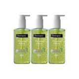Neutrogena Visibly Clear Pore&Shine Temizleme Jeli, 200ml, Parlama Karşıtı, Misket Limonu & Aloe Vera, 3'lü Set